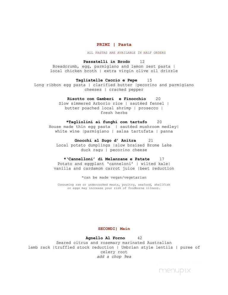 Ristorante Verdicchio - Greater Sudbury, ON menu_pic