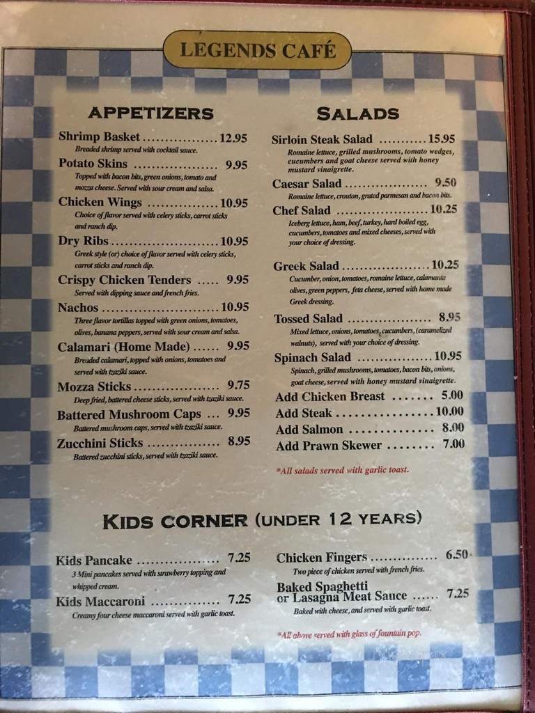 Legends Pizza & Family Restaurant - Edson, AB