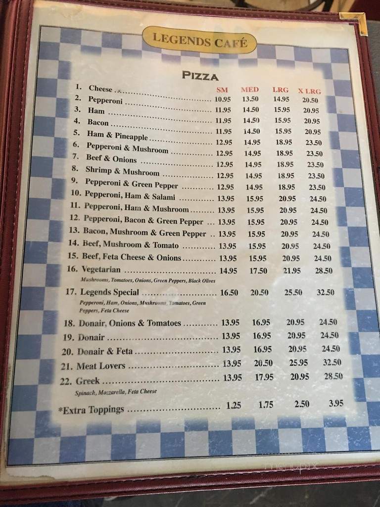 Legends Pizza & Family Restaurant - Edson, AB