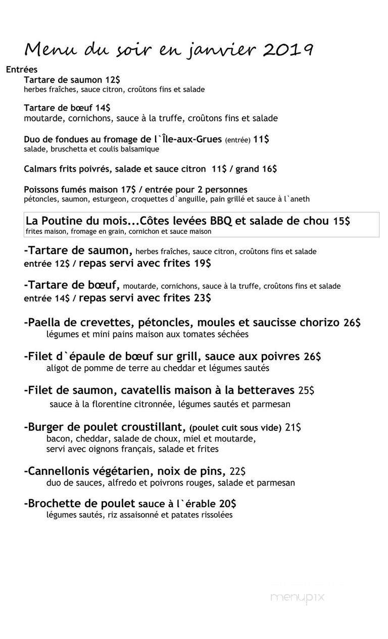 Cafe Azimut - La Pocatiere, QC menu_pic