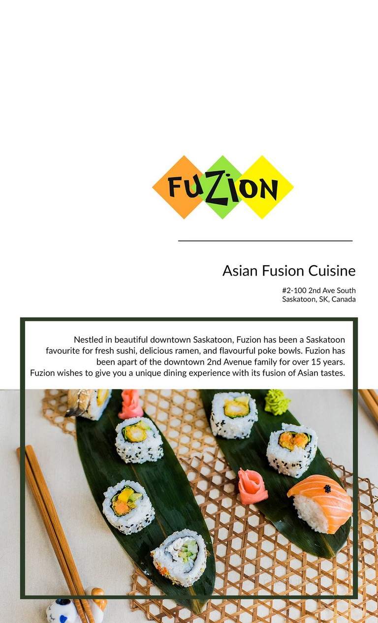 Fuzion Sushi & Deli Bar - Saskatoon, SK
