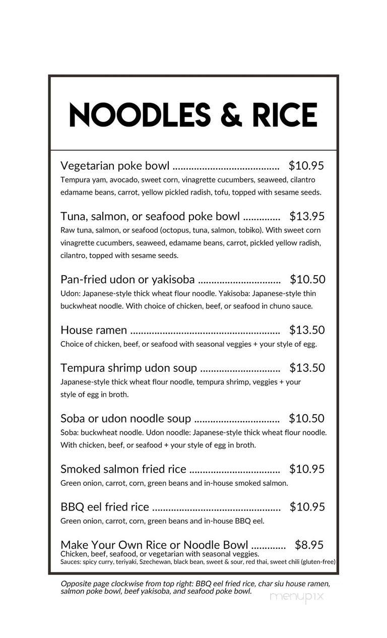 Fuzion Sushi & Deli Bar - Saskatoon, SK menu_pic
