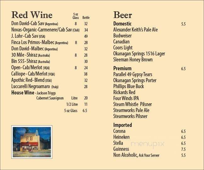 Porter's Bistro Coffee & Tea House - Langley Twp, BC menu_pic