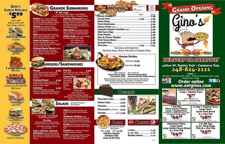Gino's Pizza - Tecumseh, ON