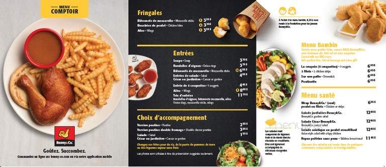 Benny & Co - Montreal, QC menu_pic