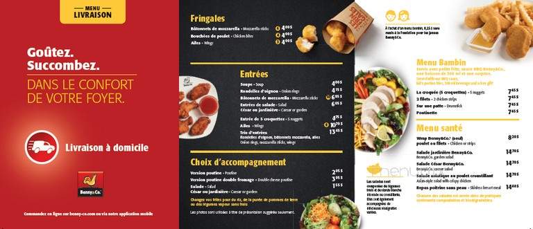Benny & Co - Montreal, QC menu_pic