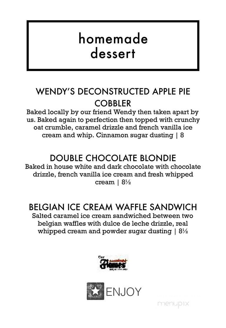 Our Flames Restaurant & Lounge - Olds, AB menu_pic