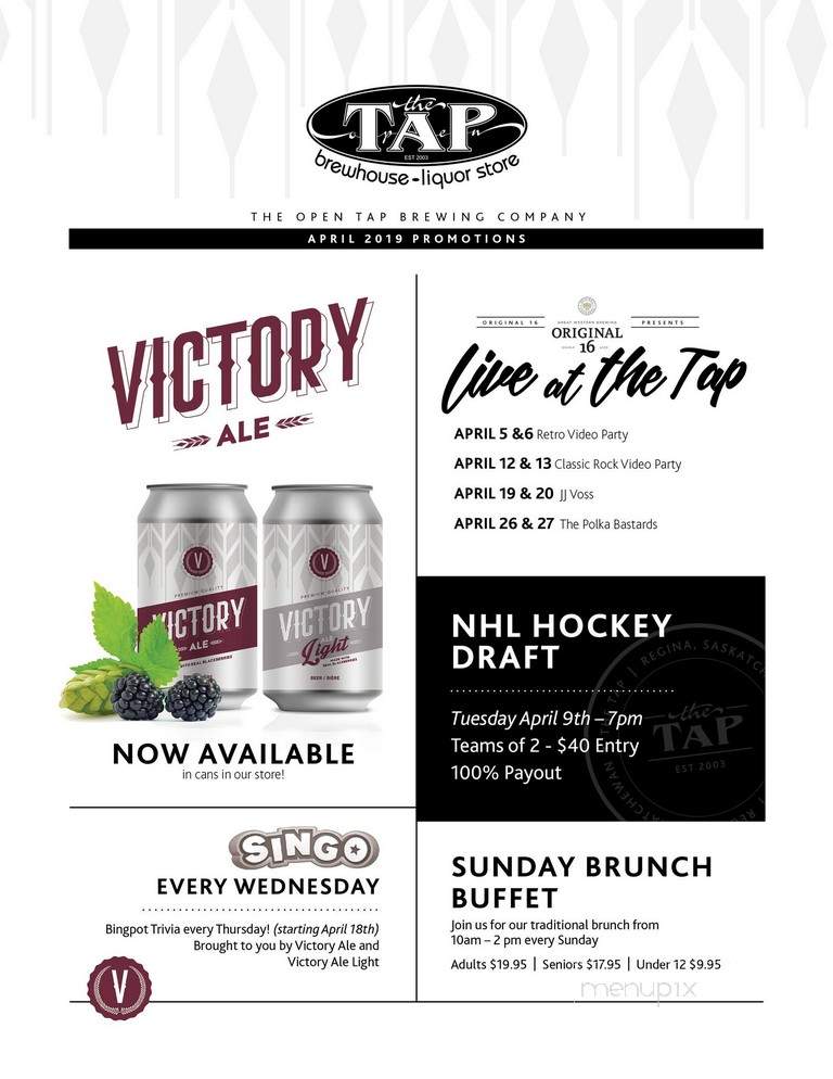 The Tap Brew Pub & Eatery - Regina, SK