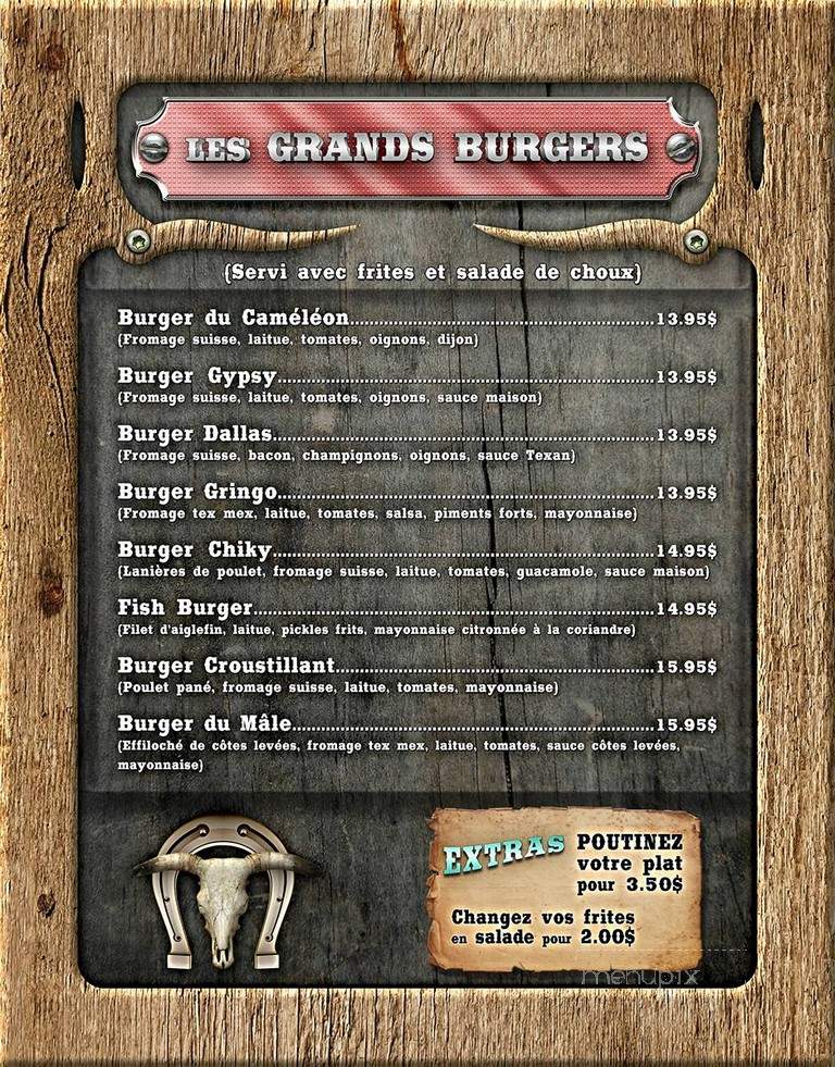 Cameleon Cafe-bistro - Sherbrooke, QC menu_pic
