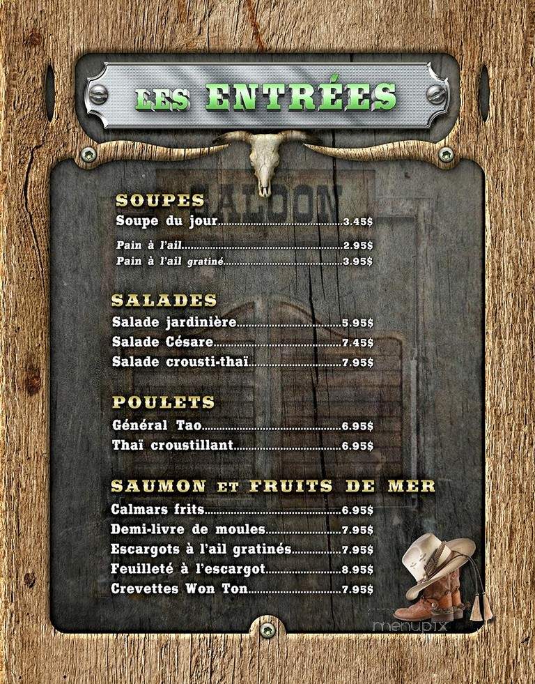 Cameleon Cafe-bistro - Sherbrooke, QC menu_pic