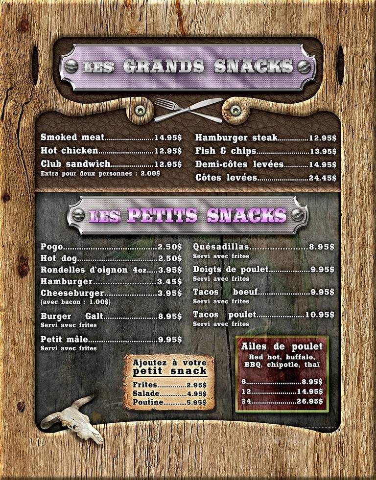 Cameleon Cafe-bistro - Sherbrooke, QC menu_pic