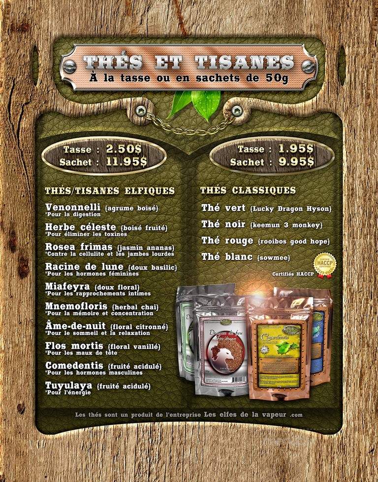 Cameleon Cafe-bistro - Sherbrooke, QC menu_pic