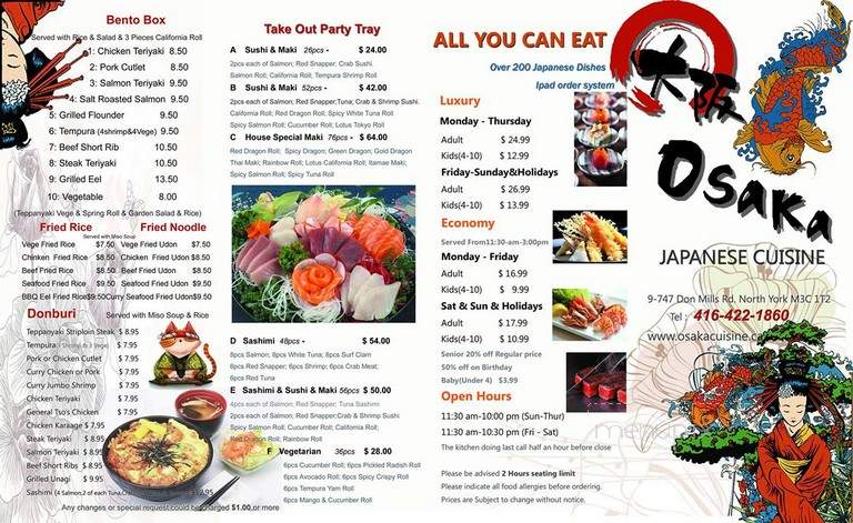 Osaka Sushi Japanese Restaurant - Toronto, ON