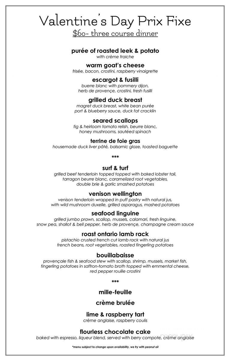 Bodega Restaurant - Toronto, ON menu_pic