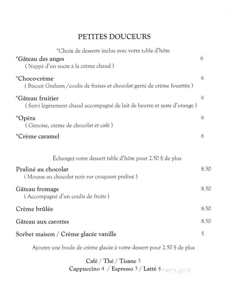 Steakerie Le Sainte Marie - Terrebonne, QC menu_pic