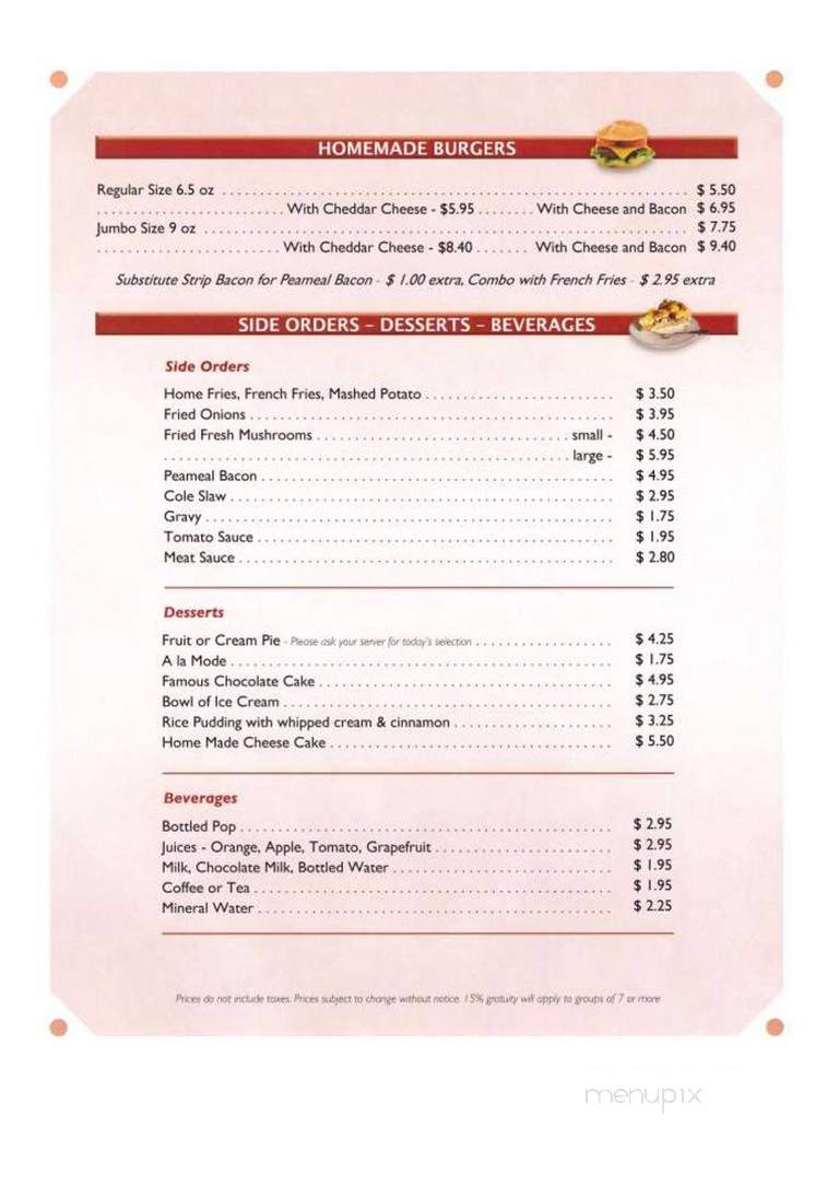 Tulip Restaurant - Toronto, ON menu_pic