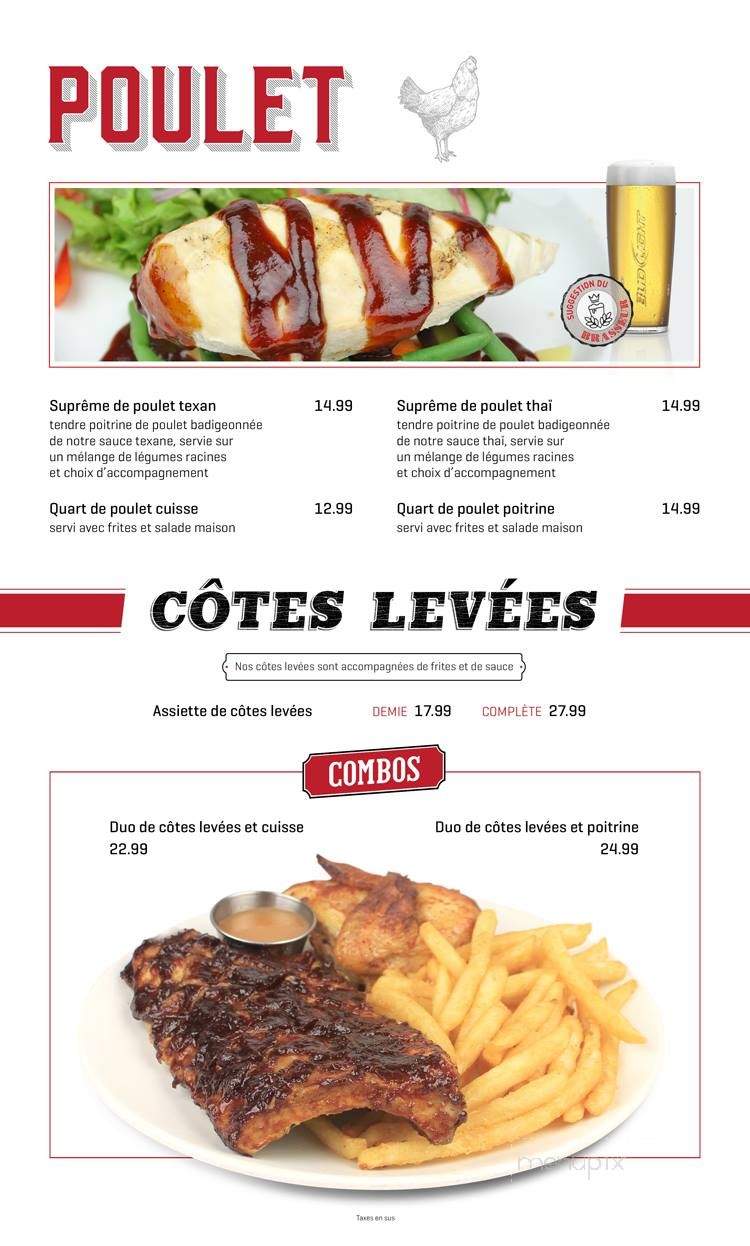 Brasserie Le Dauphin - Sherbrooke, QC menu_pic