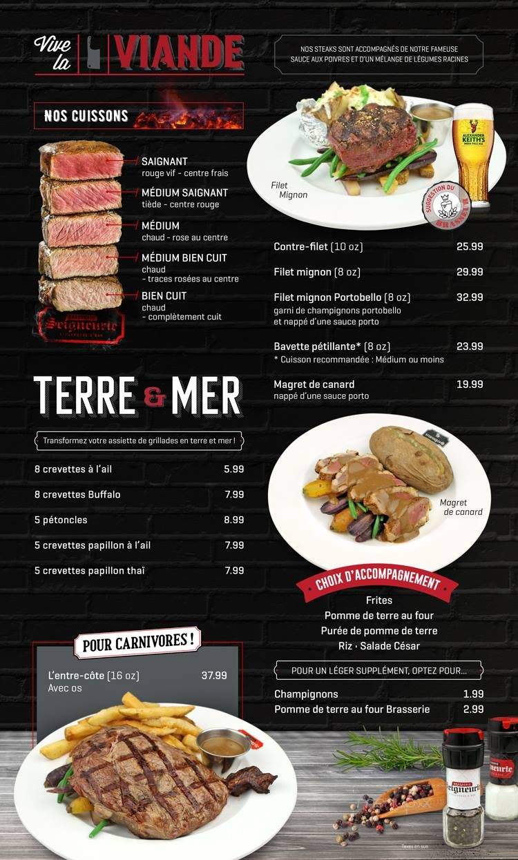 Brasserie Le Dauphin - Sherbrooke, QC menu_pic