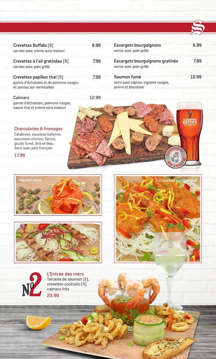 Brasserie Le Dauphin - Sherbrooke, QC menu_pic