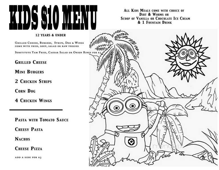 Rock Cut Neighborhood Pub & Restaurant - Rossland, BC menu_pic