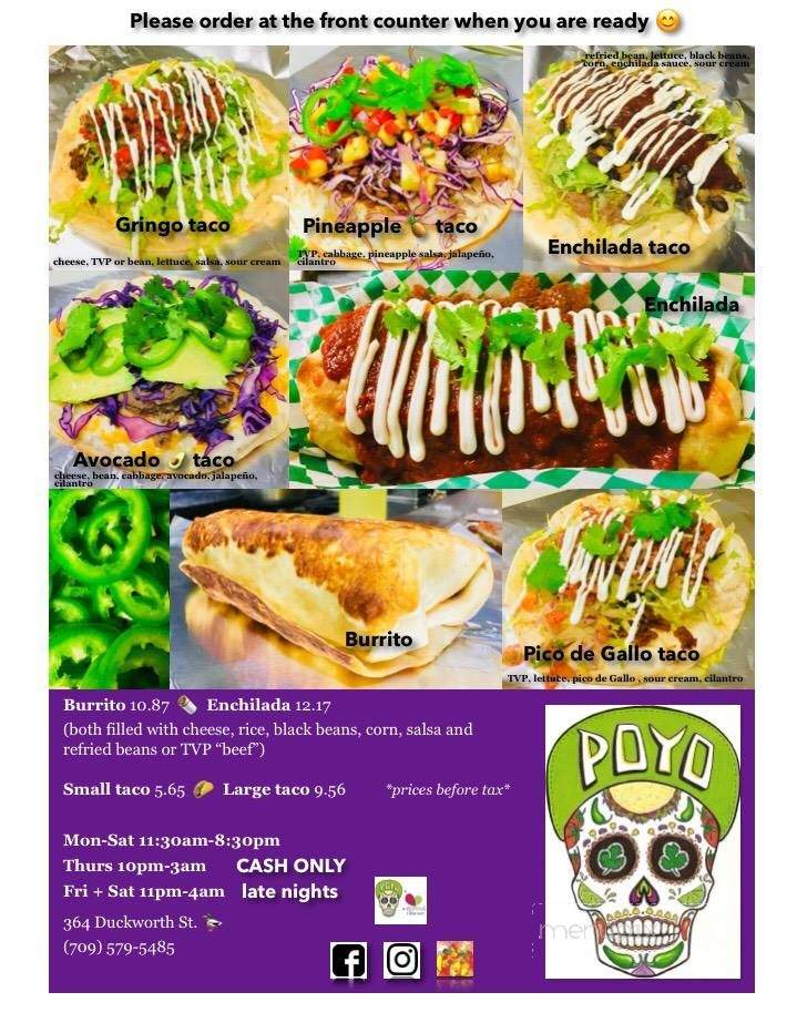 The Sprout Restaurant - Saint John's, NL menu_pic