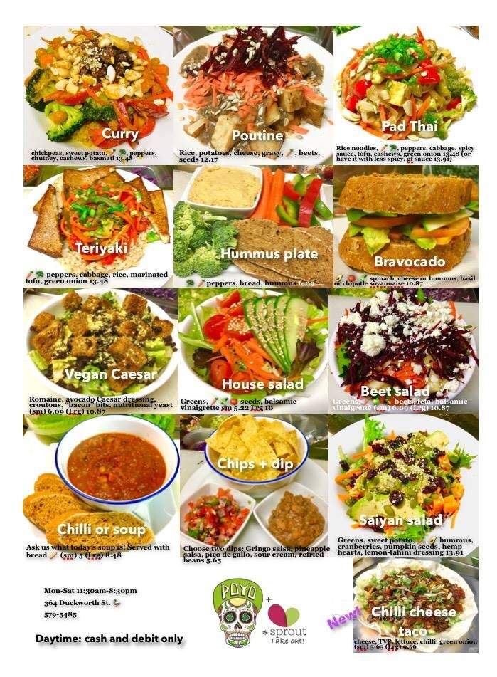 The Sprout Restaurant - Saint John's, NL menu_pic