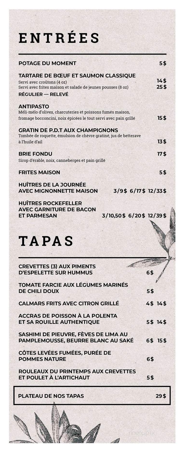 Olivia Cuisine Mediterranienne - Vaudreuil-Dorion, QC menu_pic