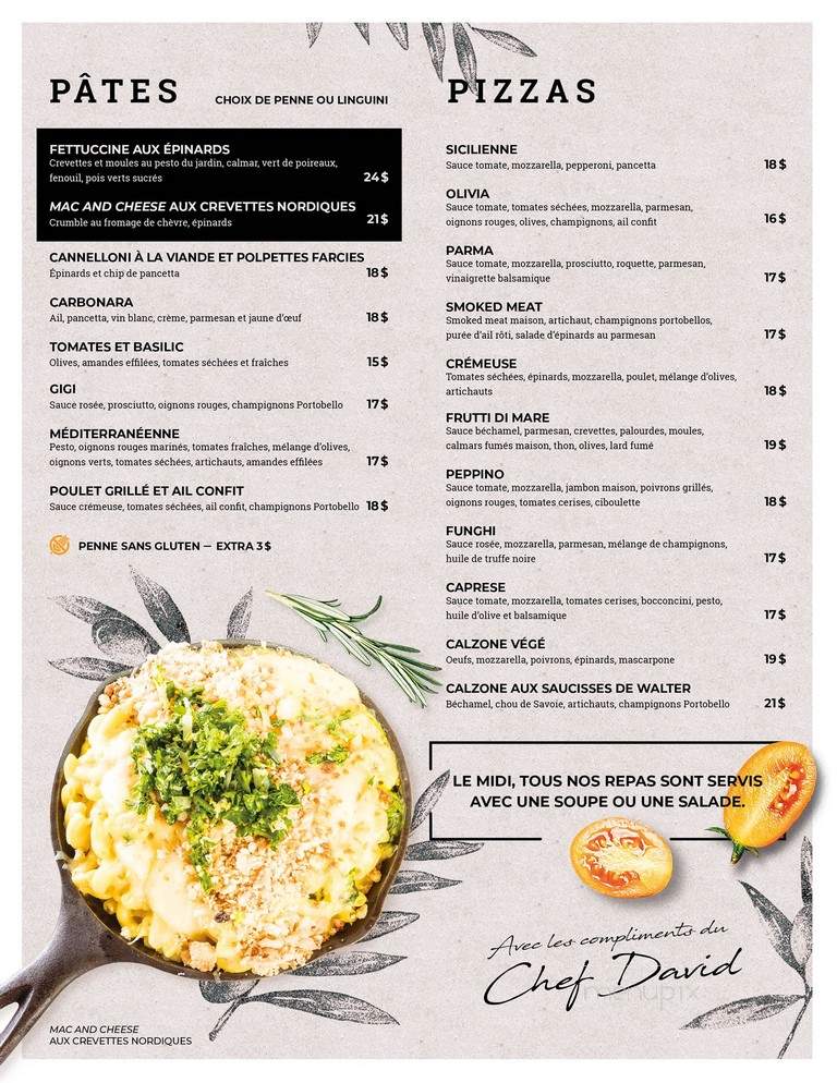 Olivia Cuisine Mediterranienne - Vaudreuil-Dorion, QC menu_pic