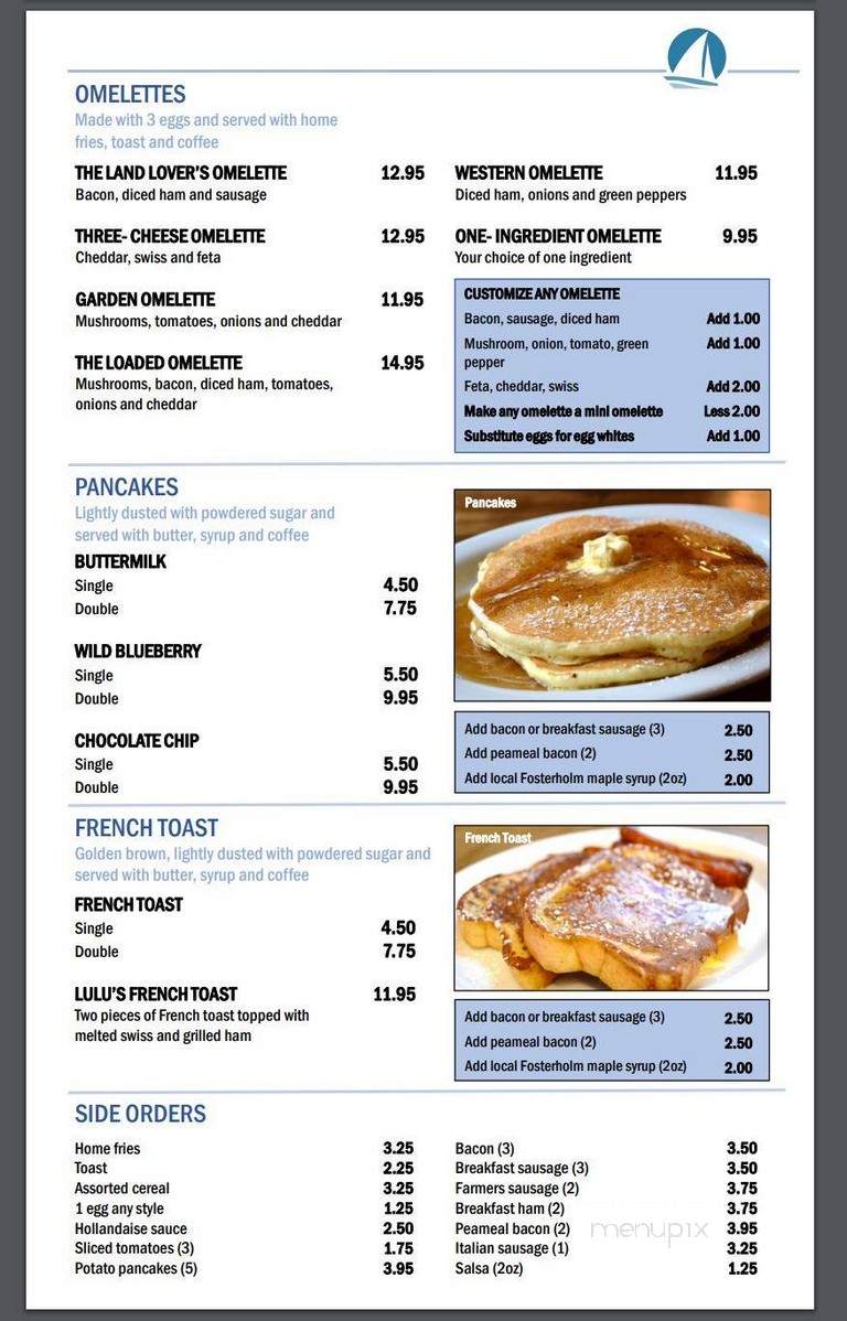 Picton Harbour Inn - Picton, ON menu_pic