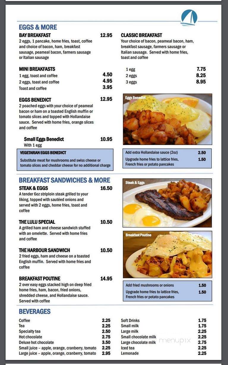 Picton Harbour Inn - Picton, ON menu_pic
