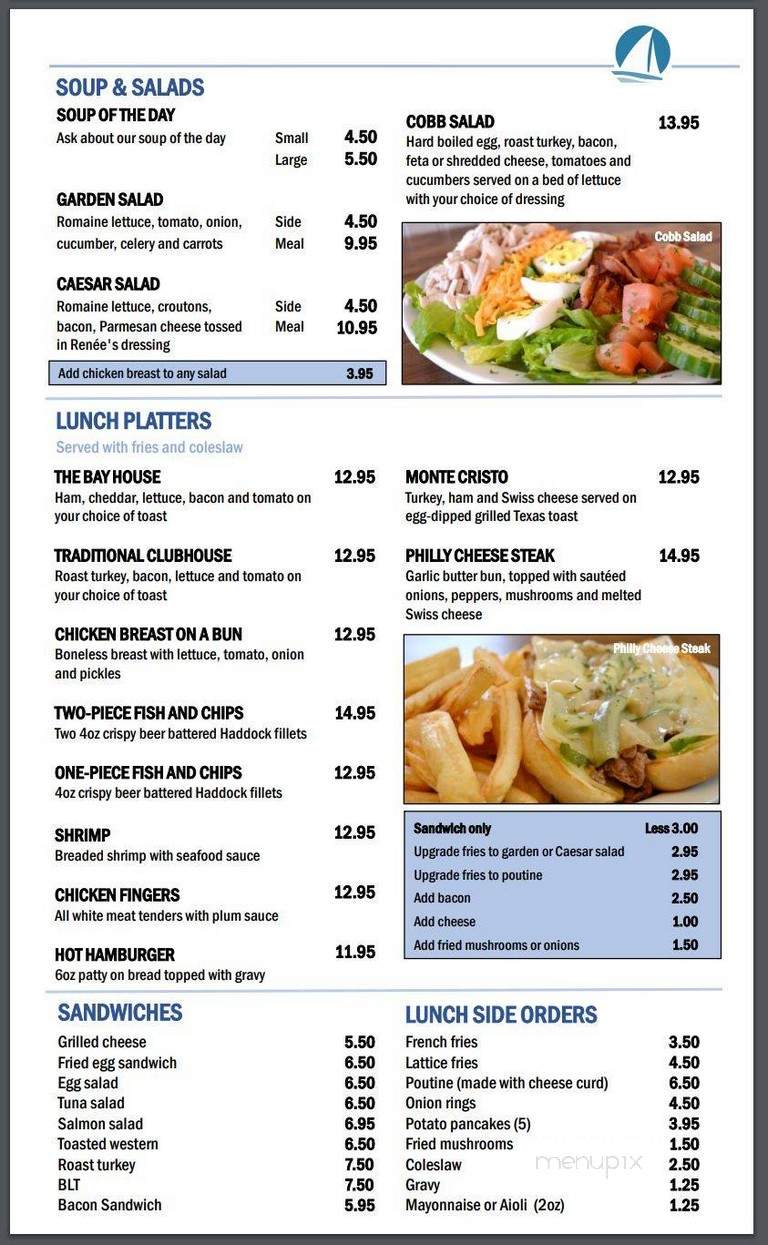 Picton Harbour Inn - Picton, ON menu_pic