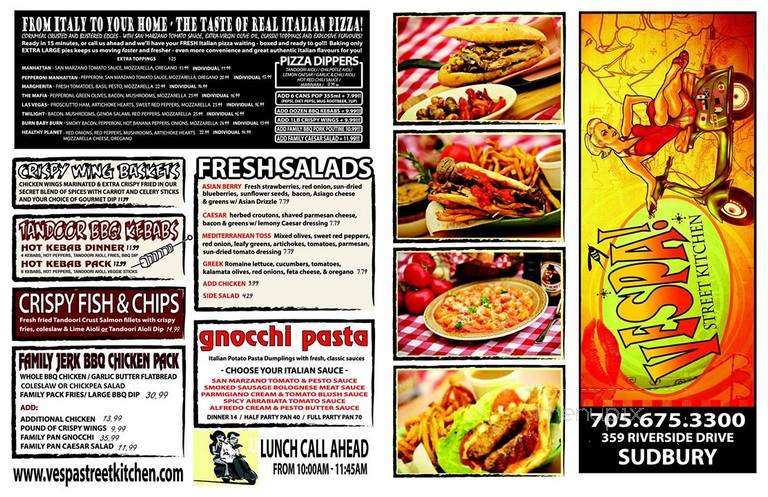 Vespa Panini - Sudbury, ON menu_pic
