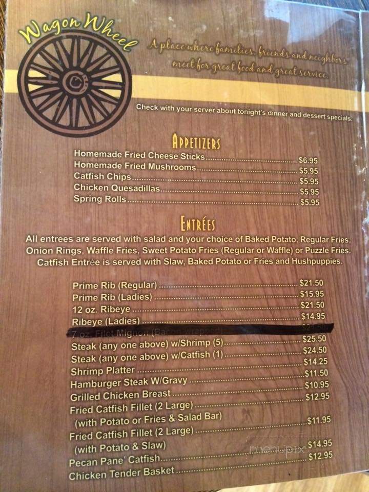 Wagon Wheel Restaurant - Cookstown, ON menu_pic