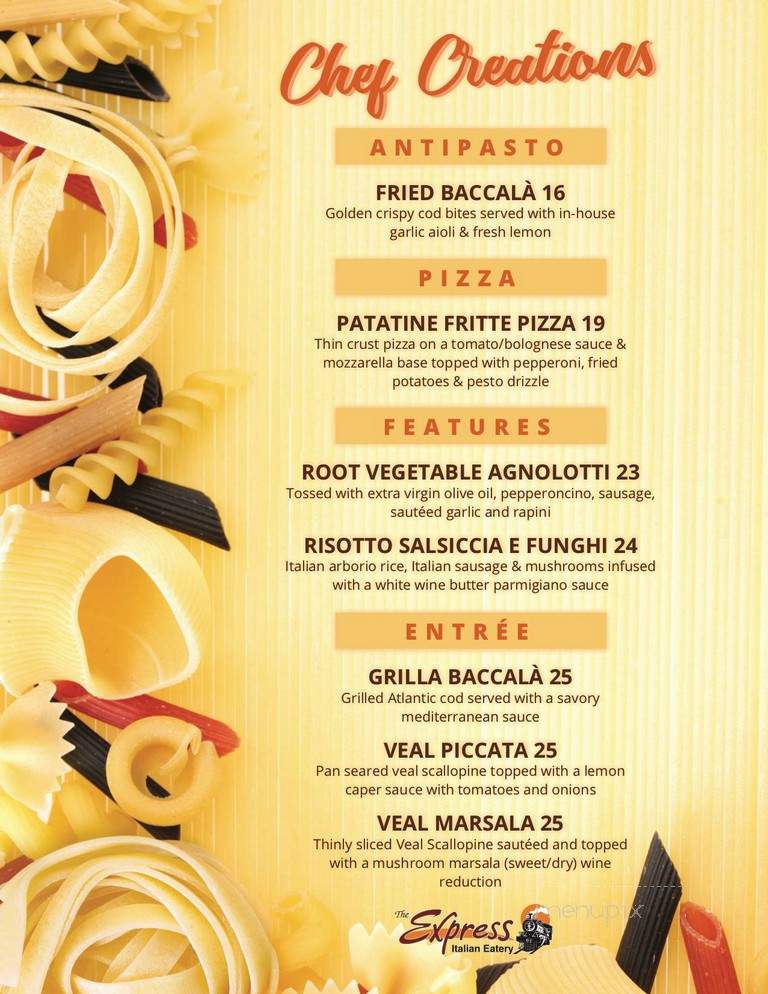 The Express Restaurant - Hamilton, ON menu_pic