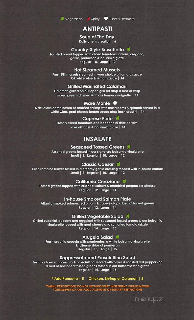 The Express Restaurant - Hamilton, ON menu_pic