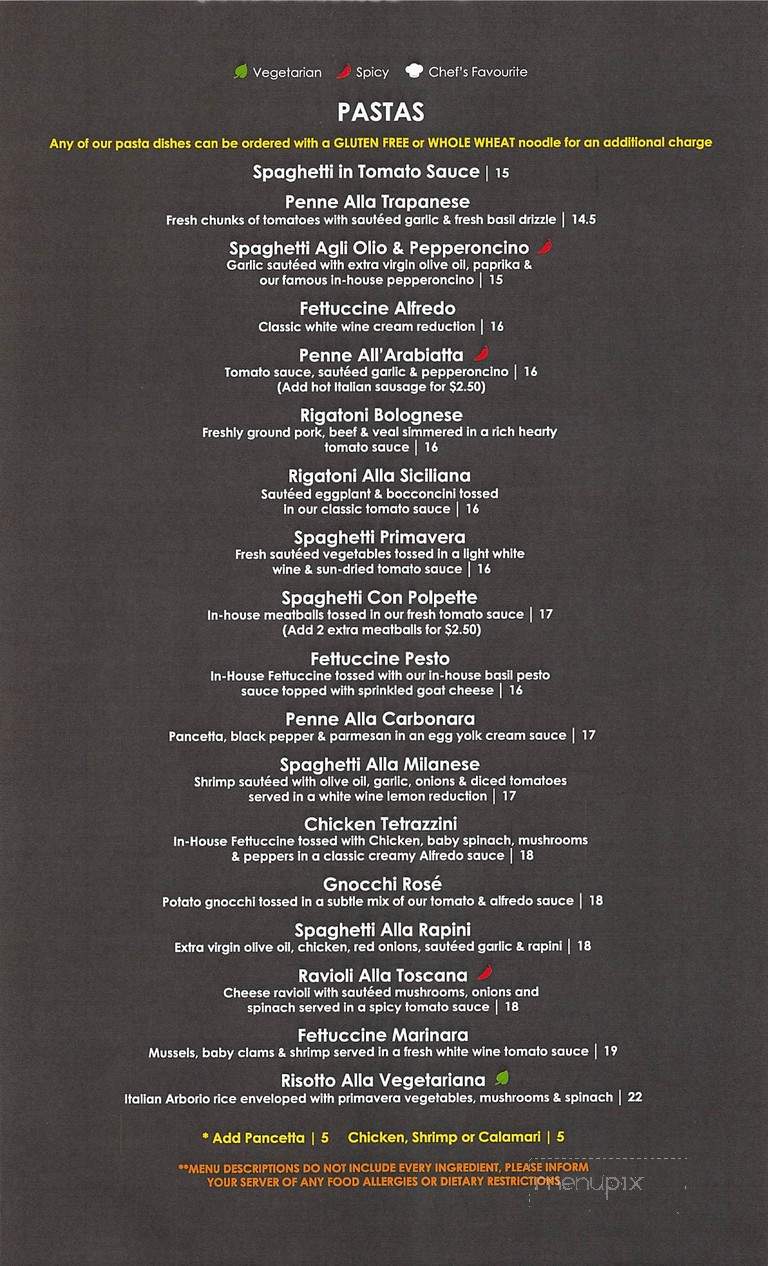 The Express Restaurant - Hamilton, ON menu_pic
