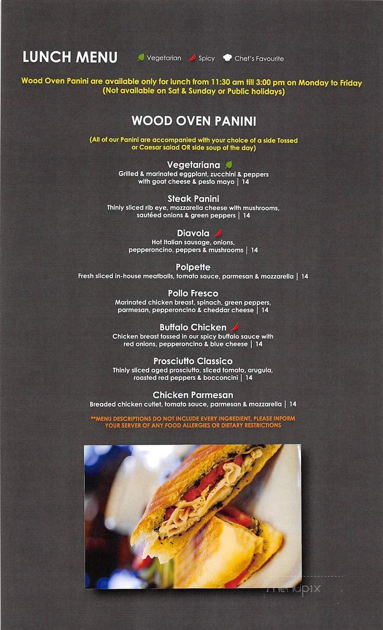 The Express Restaurant - Hamilton, ON menu_pic