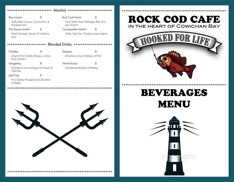 Rock Cod Cafe - Cowichan Valley, BC menu_pic
