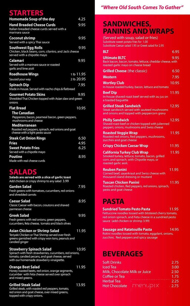 The Wortley Roadhouse - London, ON menu_pic