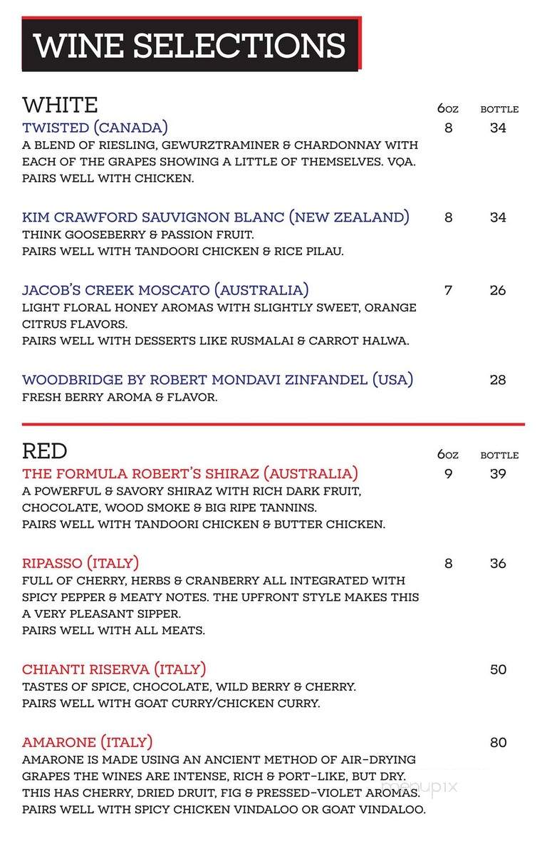 Kwality Sweets & Restaurant - Brampton, ON menu_pic