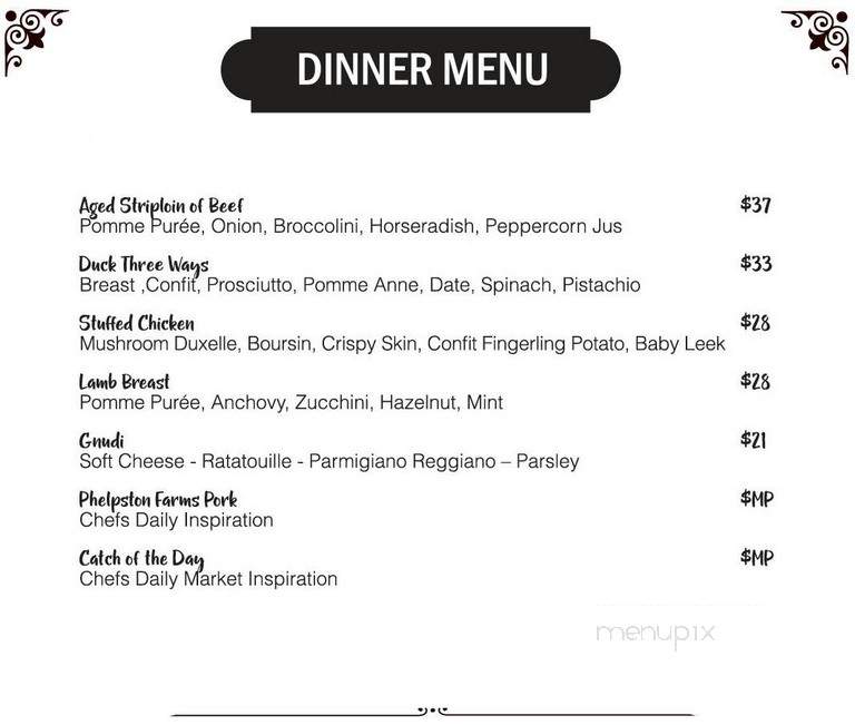 The Side Door Cafe - Barrie, ON menu_pic