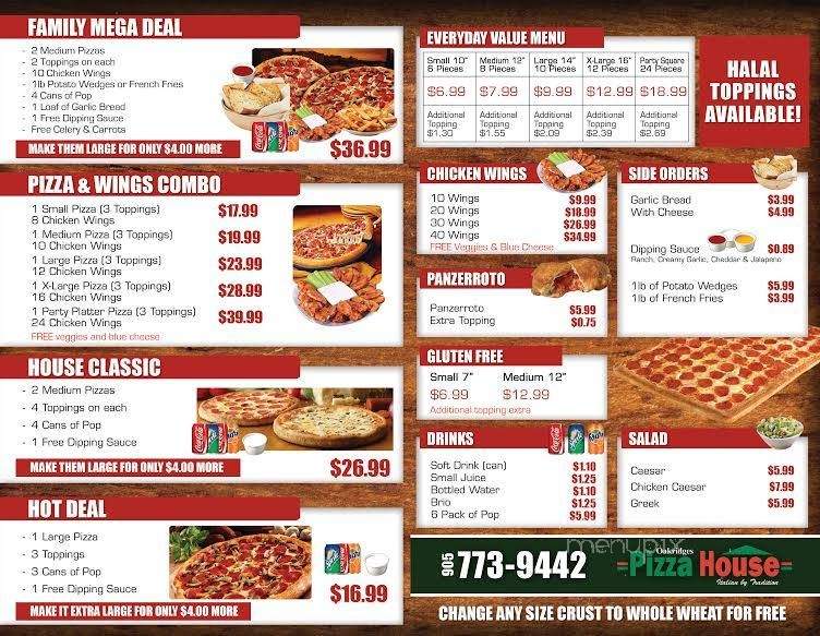 Oak Ridges Restaurant - Richmond Hill, ON menu_pic