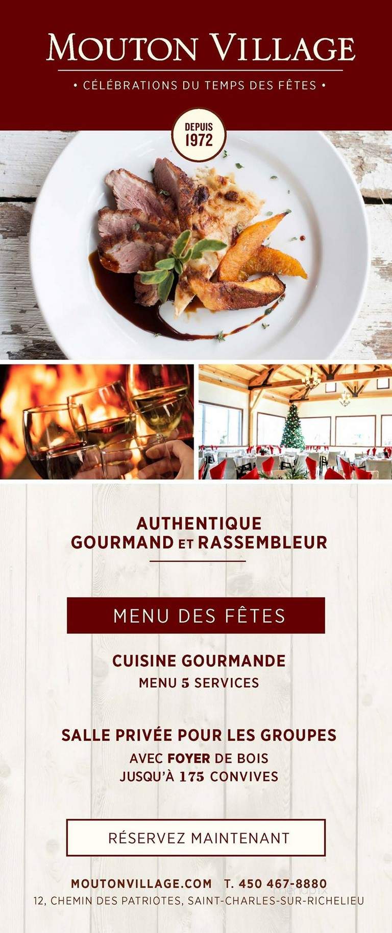 Mouton Village La Grange - Saint-Charles-Sur-Richelieu, QC menu_pic