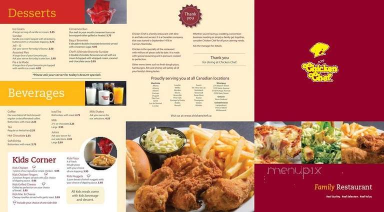 Chicken Chef - Boissevain, MB menu_pic