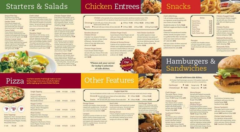 Chicken Chef - Boissevain, MB menu_pic
