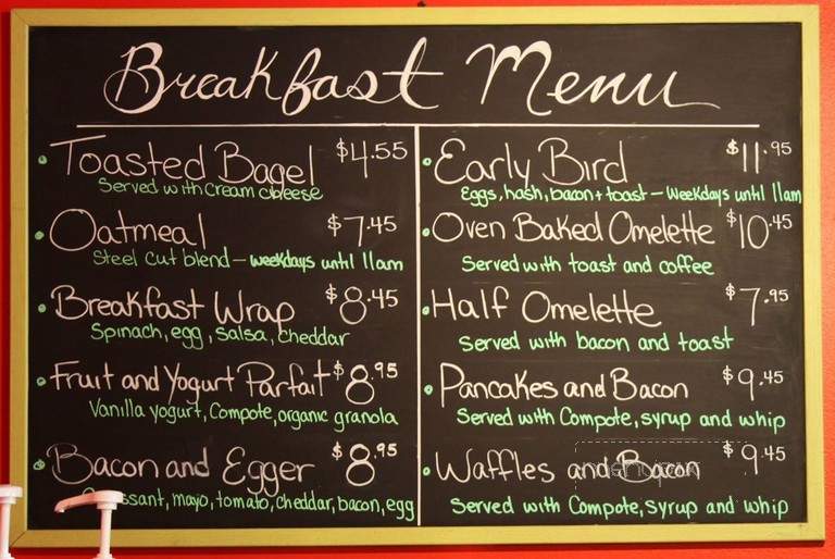 Sunflower Cafe - Surrey, BC menu_pic