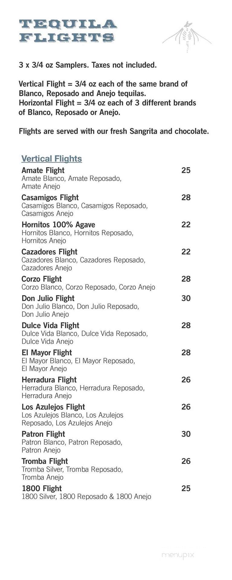 Reposado Bar & Lounge - Toronto, ON menu_pic
