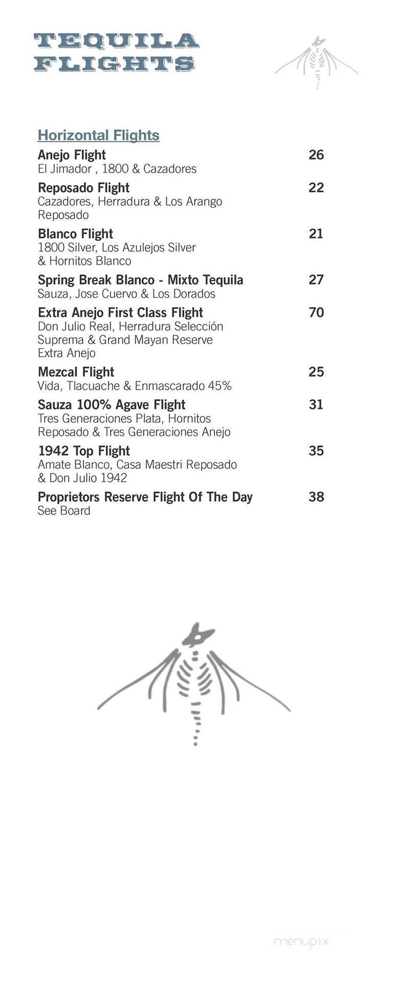 Reposado Bar & Lounge - Toronto, ON menu_pic