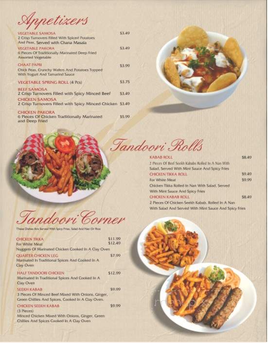 Tandoori Time - Maple, ON menu_pic
