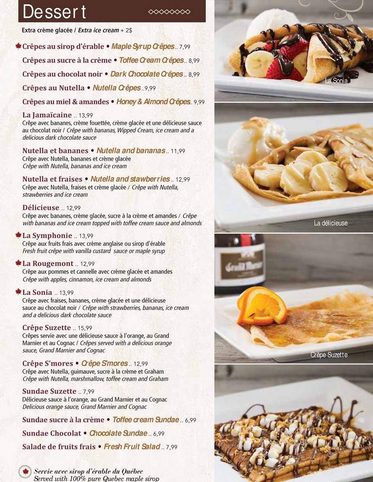 Creperie Chez Suzette - Montreal, QC